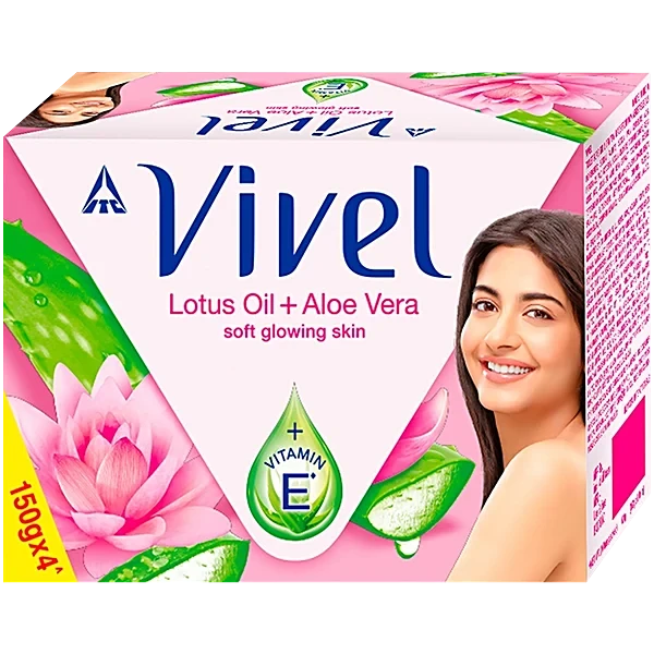 Vivel lotus oil + aloe vera soft glowing skin 90g