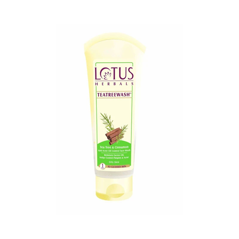 Lotus Herbals Teatreewash Tea Tree & Cinnamon Oil Control Face Wash – 120g